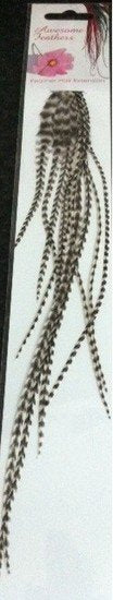 Awesome Feather extensions Black per 10 verpak