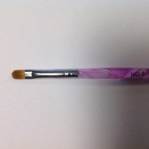 van Gel penseel pink swirl #8