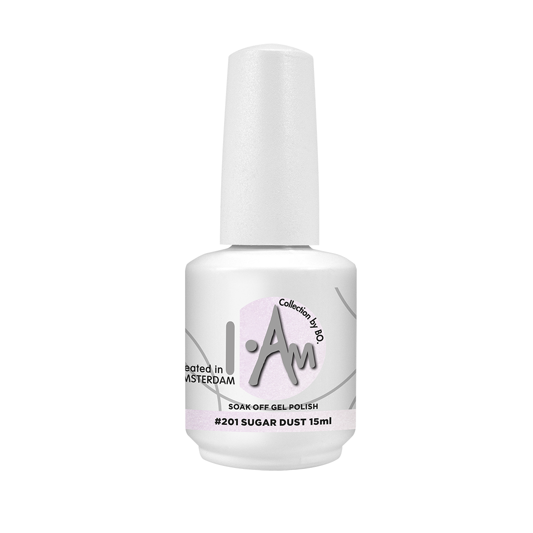 I.AM By Bo Gellak 201 Sugar Dust – flesje pastelroze gellak 10ml, HEMA-vrij