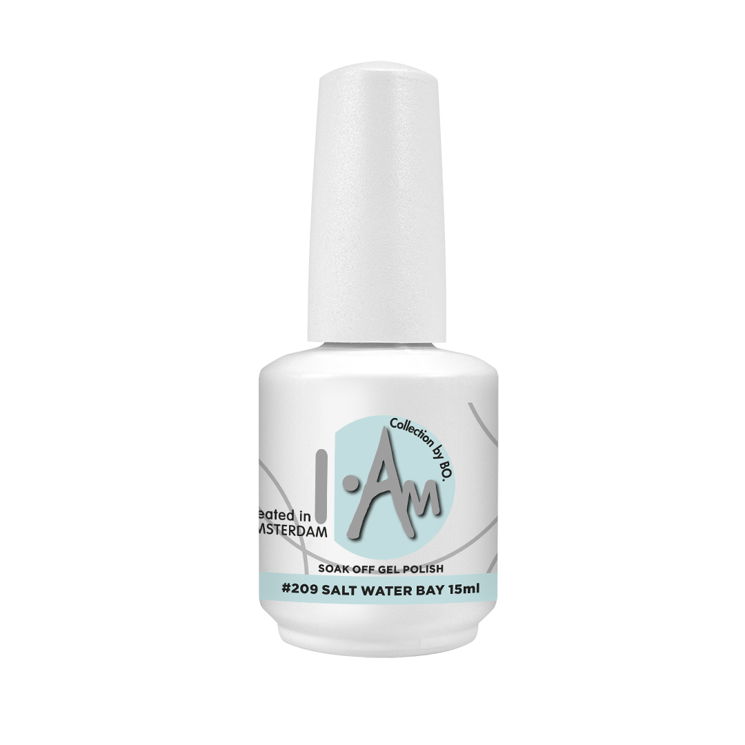 I.Am By BO 209 Salt Water Bay gellak – verfrissende diepe blauwgroene tint, HEMA-vrij, vegan en langdurige glans