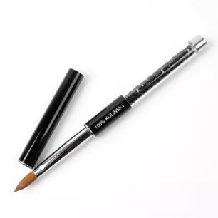 Imprezz Acrylpenseel 100% Kolinsky Black Diamond Kattentong nummer 8