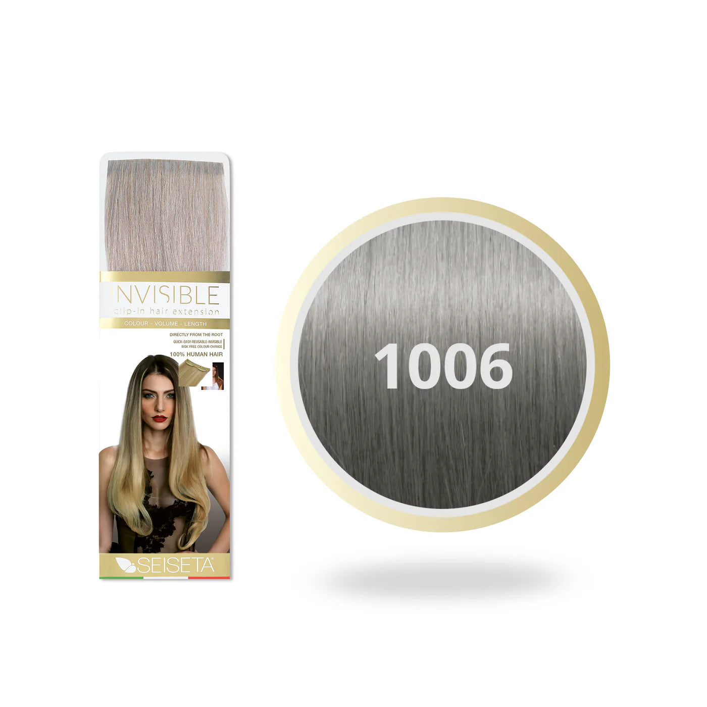 SEISETA INVISIBLE CLIP-ON 1006/ZILVER