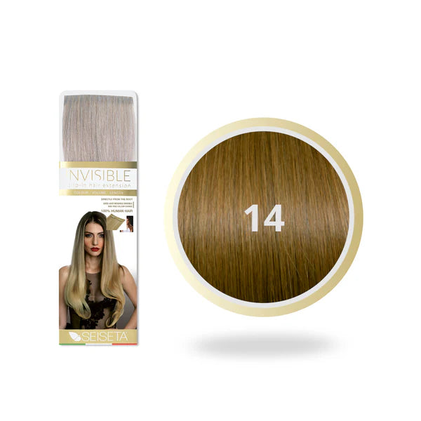 SEISETA INVISIBLE CLIP-ON 14/BLOND