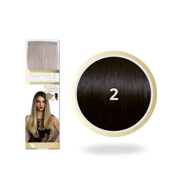SEISETA INVISIBLE CLIP-ON 2/DONKERBRUIN