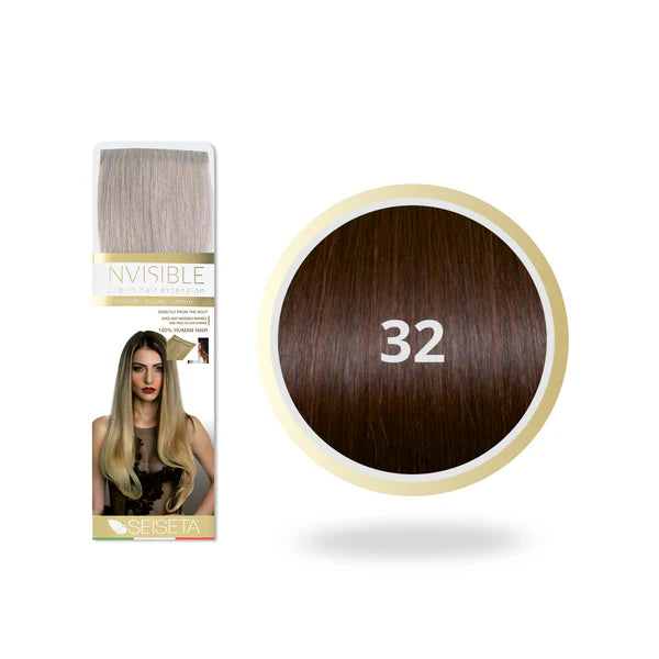 SEISETA INVISIBLE CLIP-ON 32/INTENS MAHONIE