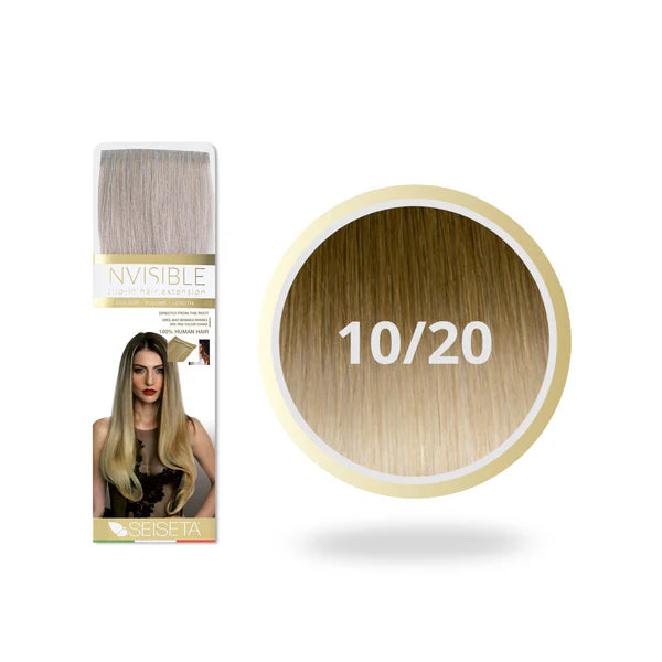 SEISETA OMBRE INVISIBLE CLIP-ON 10/20 DONKERBLOND/LICHTBLOND