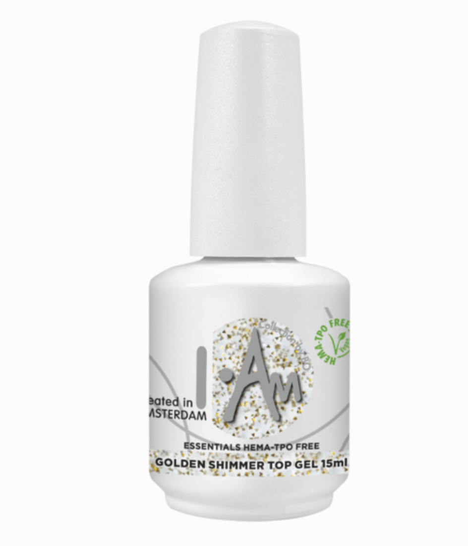 I.Am By BO Golden Shimmer Top Gel HEMA & TPO-Free