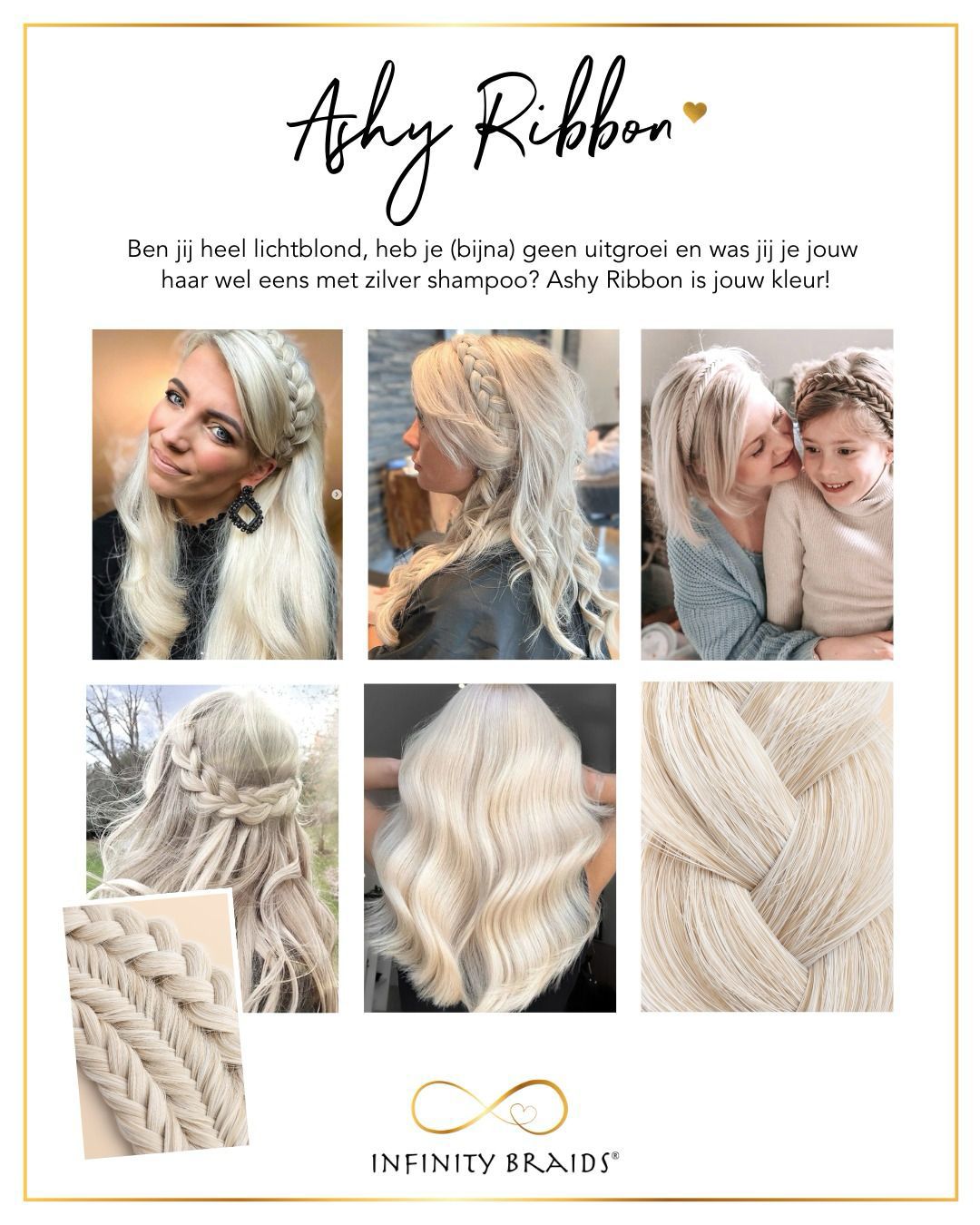 Infinity Braids® - Infinity Braidies - Ashy Ribbon