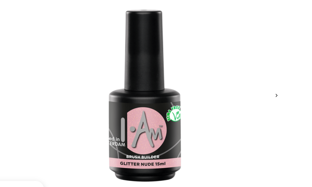 I.Am Brush Builder Glitter Nude (15ml) flesje – HEMA & TPO vrije buildergel