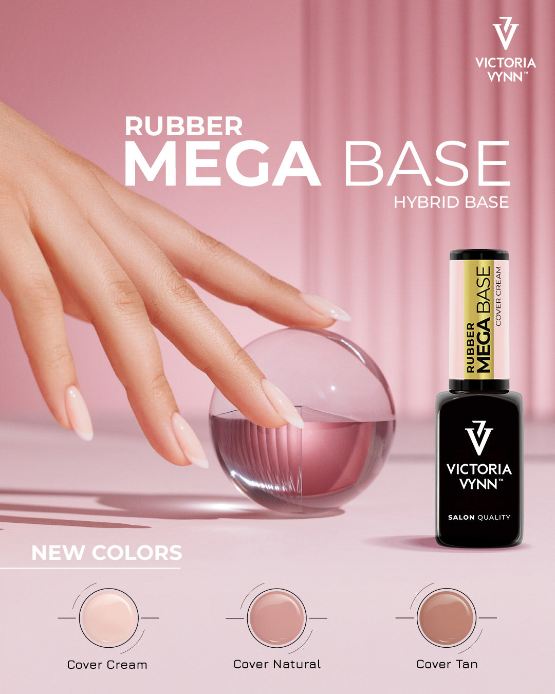 Victoria Vynn Rubber Mega Base Colors – Cover Tan 15 ml