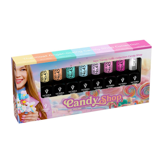Victoria Vynn Salon Gellak (8-PACK) Candy Shop 452 t/m 458 + Top It No Wipe