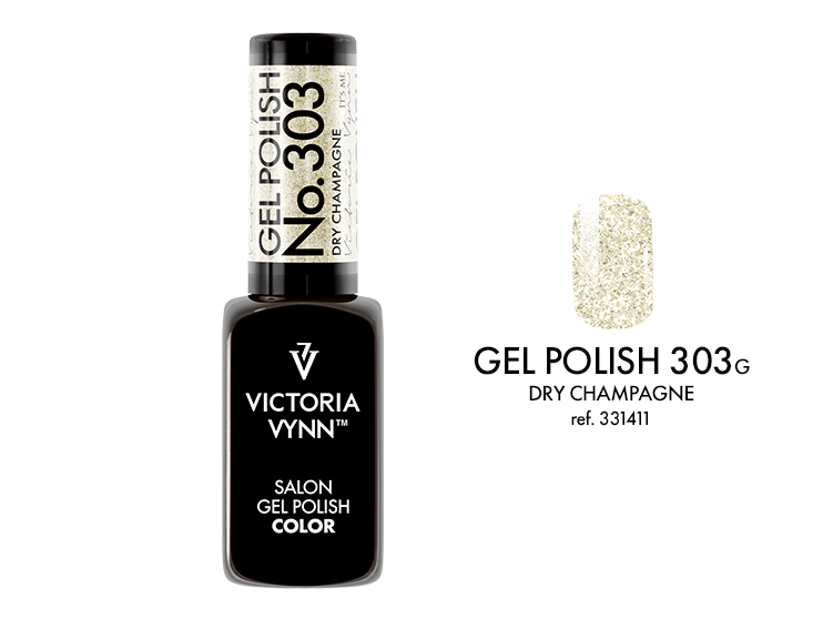 Victoria Vynn™ Gel Polish Soak 303 Glamor in Gold Magic Charm ✅ HEMA‑vrij • ✅ TPO‑vrij • ✅ Di‑HEMA‑vrij