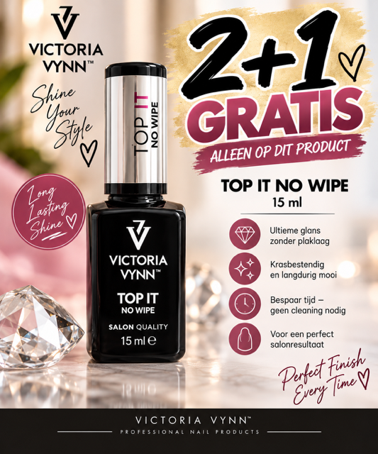 2+1 GRATIS Victoria Vynn™ Gel Polish Soak Off  Top It No Wipe 15 ML