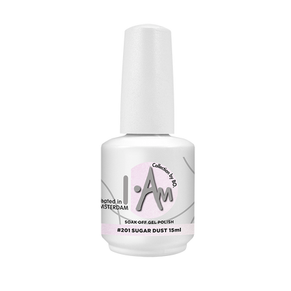 I.AM By Bo Gellak 201 Sugar Dust – flesje pastelroze gellak 10ml, HEMA-vrij