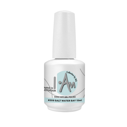 I.Am By BO 209 Salt Water Bay gellak – verfrissende diepe blauwgroene tint, HEMA-vrij, vegan en langdurige glans
