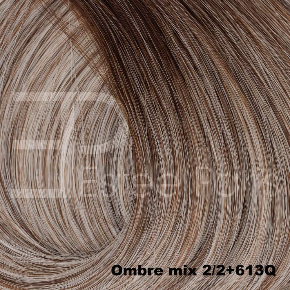 Estee Paris Hair Butterfly Weft 50 cm kleur Ombre mix 2/2+613Q - Mix blond met bruine roots