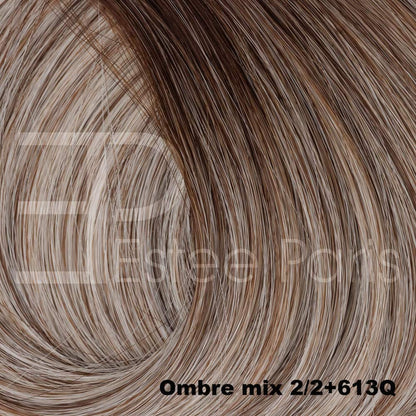 Estee Paris Hair Butterfly Weft 50 cm kleur Ombre mix 2/2+613Q - Mix blond met bruine roots