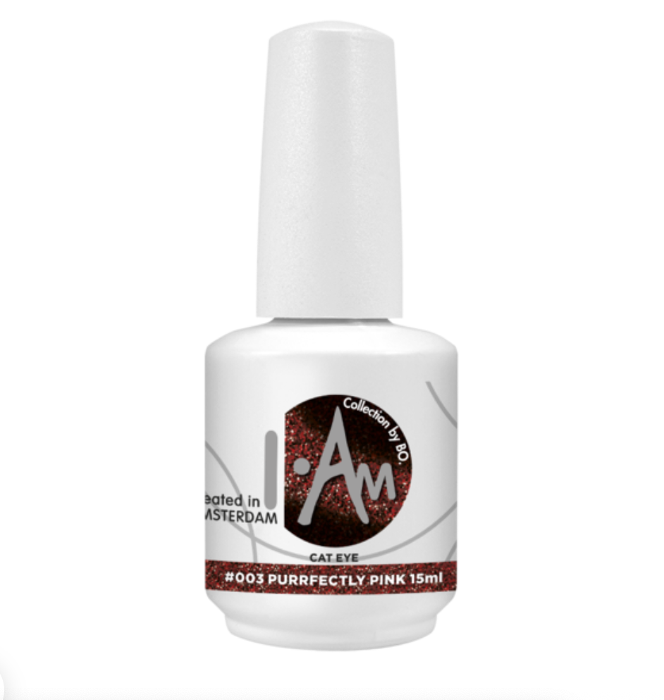 I.Am by BO. Cat Eye #003 Purrfectly Pink – magnetische cat eye gel polish