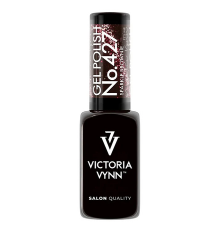 Victoria Vynn™ Salon Gelpolish 427 Sparkle Brownie 8ml – Bruine Glitter Gellak ✅ HEMA-vrij • ✅ TPO-vrij • ✅ Di-HEMA-vrij