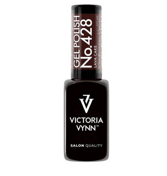 Victoria Vynn Salon Gelpolish 428 Lava Cake 8ml – donkerbruine gellak met glanzende finish
