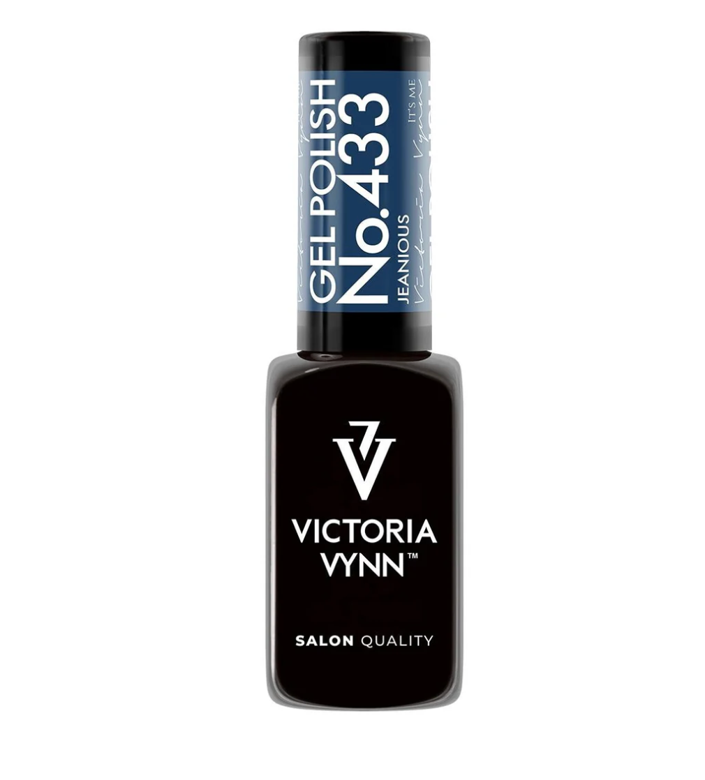 Victoria Vynn Salon Gelpolish 433 Jeanious 8ml – denim blauwe gellak met glanzende finish