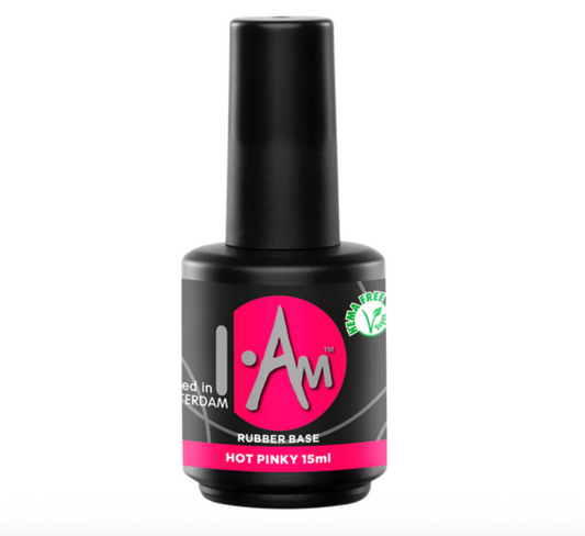 I.Am Rubber Base Hot Pinky flesje – fel roze HEMA en TPO vrije rubber base