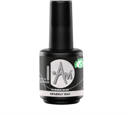 I.Am Rubber Base Sparkly 15ml – HEMA & TPO vrije shimmer rubber base
