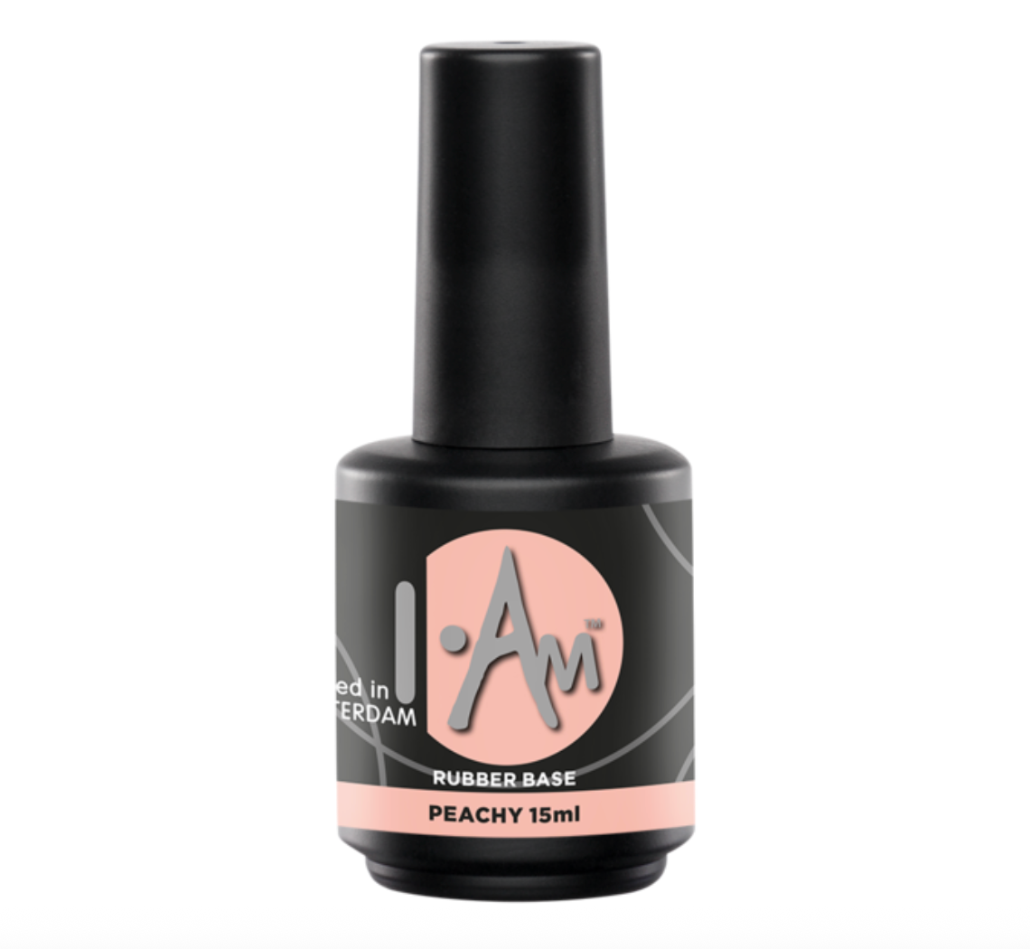 I.Am Rubber Base Peachy 15ml – HEMA & TPO vrije peach nude rubber base