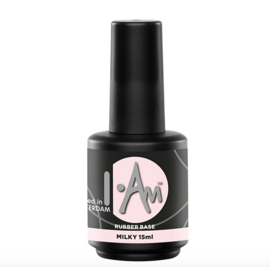 I.Am Rubber Base Milky 15ml – HEMA & TPO vrije milky white rubber base