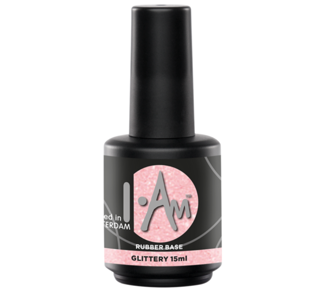 I.Am Rubber Base Glittery 15ml – HEMA & TPO vrije glitter rubber base