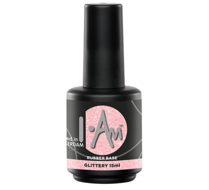 I.Am Rubber Base Glittery 15ml – HEMA & TPO vrije glitter rubber base