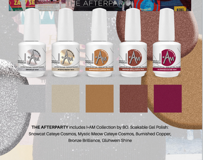 I-AM THE AFTERPARTY Collection – zes limited edition gelpolish kleuren