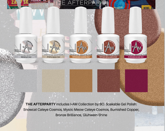I-AM THE AFTERPARTY Collection – zes limited edition gelpolish kleuren