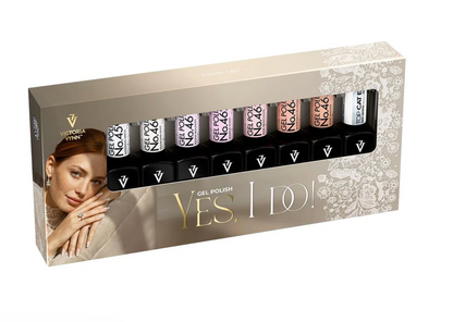 Victoria Vynn Salon Gellak | Yes, I Do Collection 8-Pack + Silver Cat Eye Top Coat