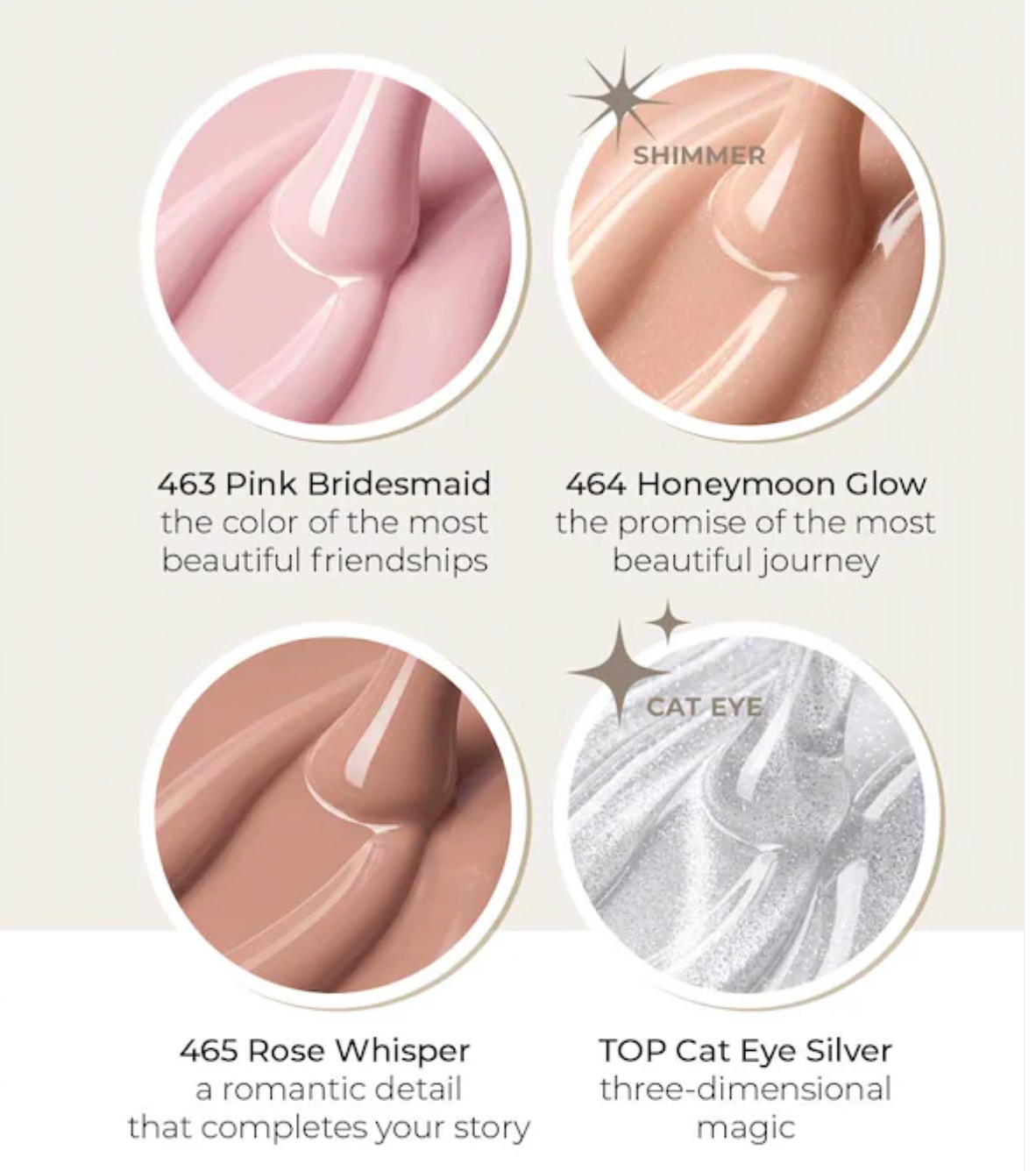 Victoria Vynn Salon Gellak | Yes, I Do Collection 8-Pack + Silver Cat Eye Top Coat