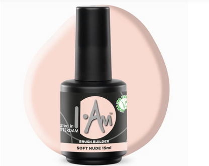 I.Am Brush Builder – Soft Nude (15ml) ✅ HEMA-vrij • ✅ TPO-vrij • ✅ Di-HEMA-vrij