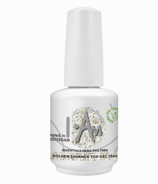 I.Am By BO Golden Shimmer Top Gel HEMA & TPO-Free