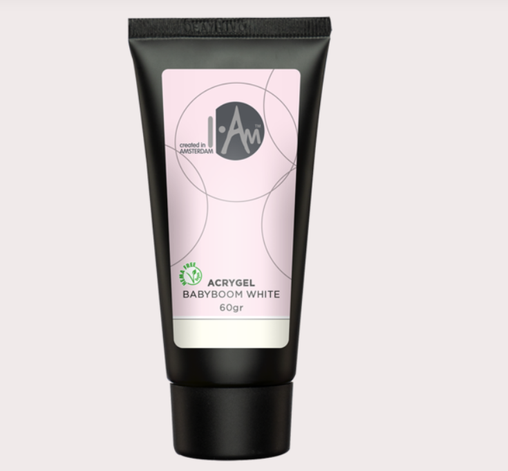 Acrygel Babyboom White – heldere witte acrylgel voor babyboom nagels
