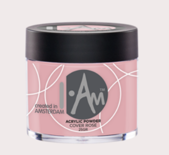 I Am Acrylic Powder Cover Rose 25g roze acrylpoeder voor nagelopbouw
