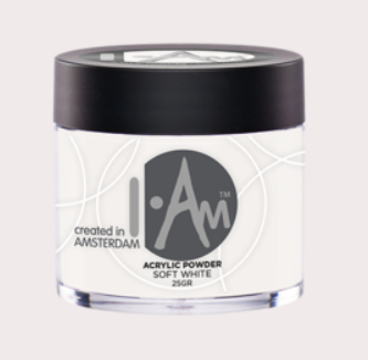 I Am Acrylic Powder Soft White 100g zachte witte acrylpoeder voor French manicure