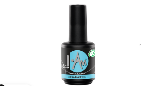 I.Am Brush Builder Aqua Blue (15ml) flesje – HEMA & TPO vrije buildergel