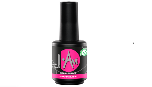 I.Am Brush Builder Fluo Pink (15ml) flesje – HEMA & TPO vrije buildergel