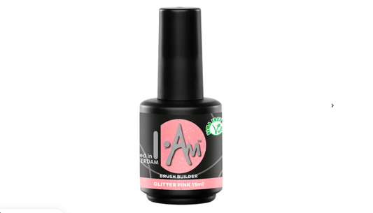 I.Am Brush Builder Glitter Pink (15ml) flesje – HEMA & TPO vrije buildergel