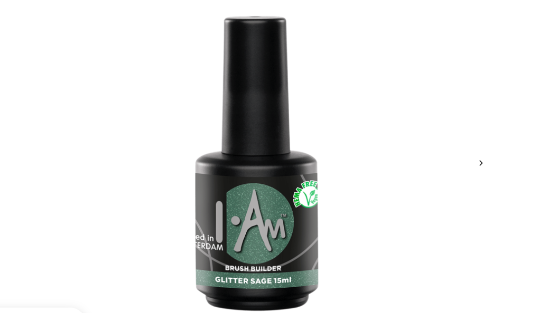 I.Am Brush Builder Glitter Sage (15ml) flesje – HEMA & TPO vrije buildergel