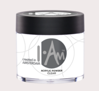 I Am Acrylic Powder Clear 25g transparante acrylpoeder voor nagelopbouw