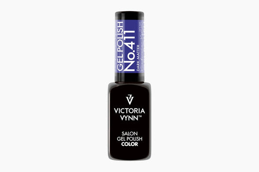 Victoria Vynn Gel Polish 411 Dark Matter – Diep paarszwart gellakflesje, HEMA-vrij soak off formule
