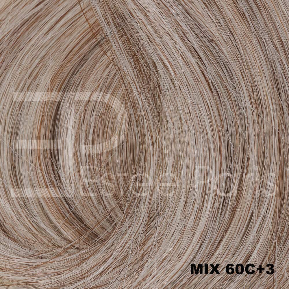 Estee Paris Hair Butterfly Weft 50 cm kleur  Mix 60C+3 - Mix lichtblond