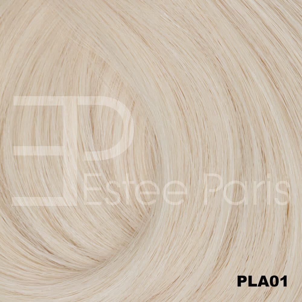 Estee Paris Hair Butterfly Weft 50 cm kleur Pla01 - Platinum blond