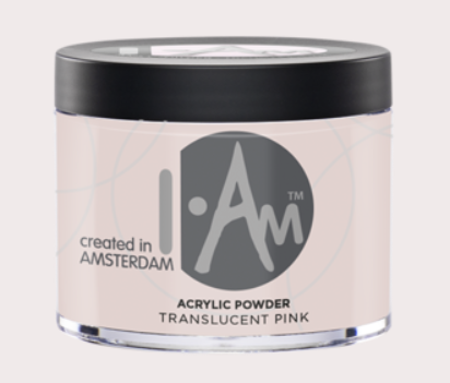 I Am Acrylic Powder Translucent Pink 100g roze acrylpoeder voor nagelopbouw