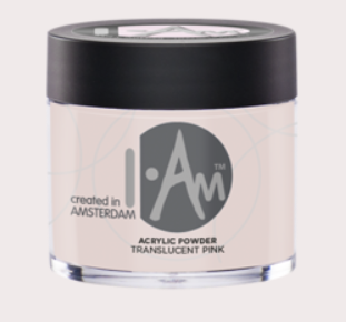 I Am Acrylic Powder Translucent Pink 25g roze acrylpoeder voor nagelopbouw